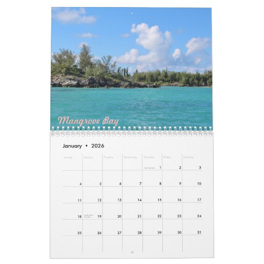 Bermuda Photo Calendar Kalender (Jan 2026)