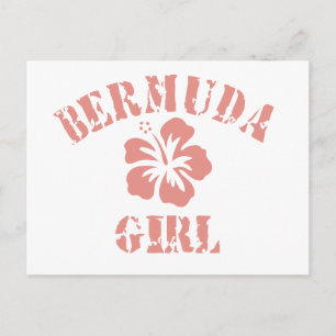 Bermuda Pink Girl Briefkaart