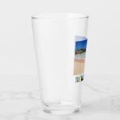 Bermuda Pink Sand Beach Hoefijzer Bay Beer Pint Glas (Rechts)