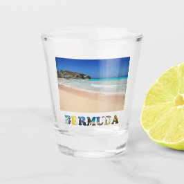 Bermuda Pink Sand Beach Hoefijzer Bay Foto Shot Glas