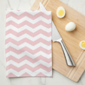 Bermuda Pink Wave Chevron Theedoek (Quarter Fold)