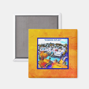 Bermuda Pop Art Magneet