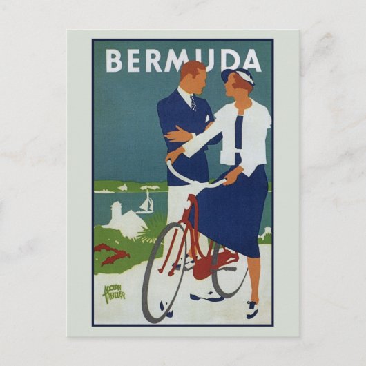 Bermuda-reisadvertentiekaart Briefkaart (Voorkant)