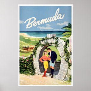 Bermuda Reisposter Kunst Thuis Vintage Prin Poster