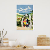 Bermuda Reisposter Kunst Thuis Vintage Print (Keuken)
