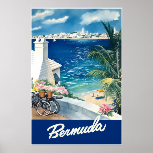 Bermuda-reisposter Poster (Voorkant)