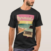 Bermuda Retro Beach Vacation Graphics Bermuda Surf T-shirt (Voorkant)