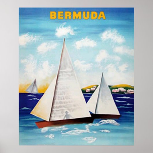 Bermuda Retro Poster (Voorkant)