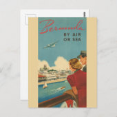  Bermuda Retro Toerisme Reclame Reizen Briefkaart (Voorkant / Achterkant)