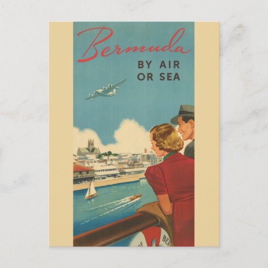 Bermuda Retro Toerisme Reclame Reizen Briefkaart (Voorkant)