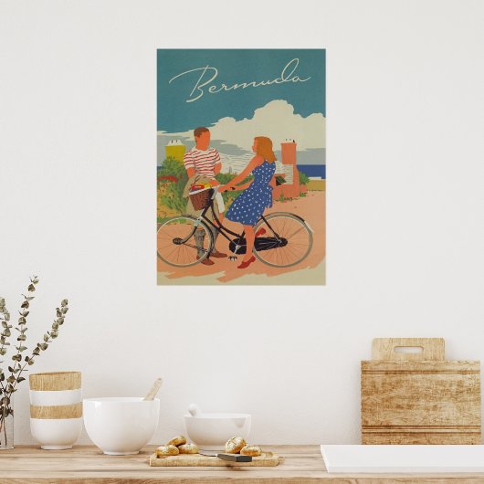 Bermuda Retro Vintage Poster (Keuken)