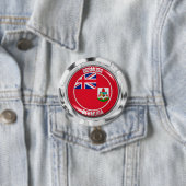 Bermuda Rond Embleem Ronde Button 7,6 Cm (In situ)