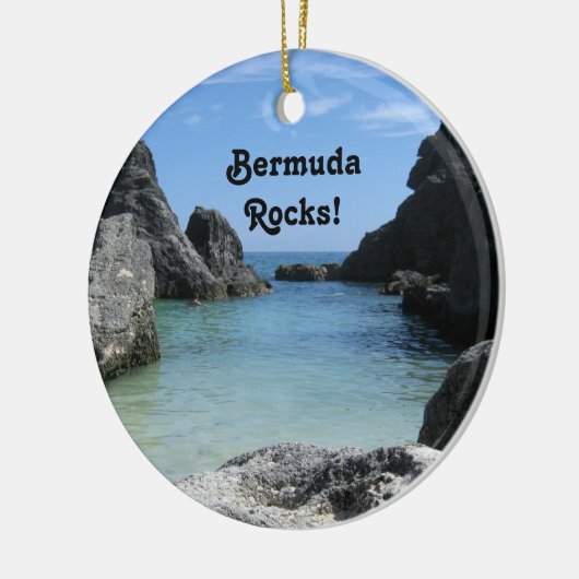 Bermuda, rotsen! keramisch ornament (Links)