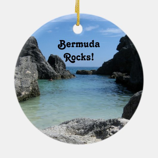 Bermuda, rotsen! keramisch ornament (Achterkant)