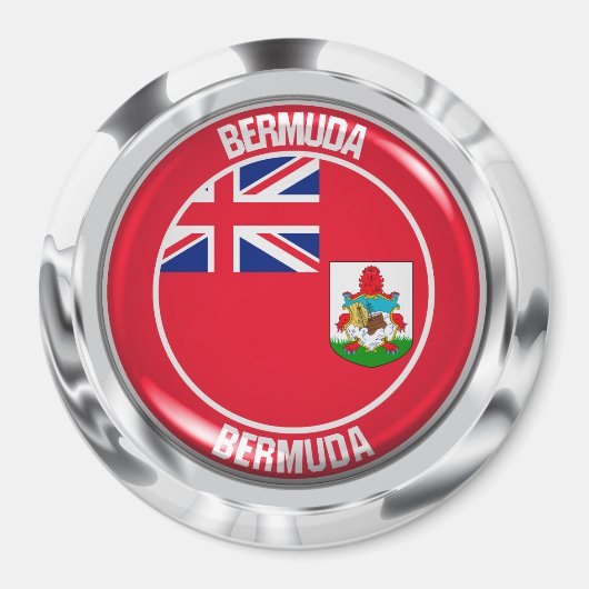 Bermuda Round Emblem Magneet (Voorkant)
