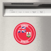 Bermuda Round Emblem Magneet (Insitu (Vaatwasser))