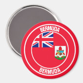Bermuda Round Emblem Magneet (Voorkant / Achterkant)