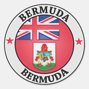 Bermuda Round Emblem Ronde Sticker