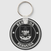 Bermuda Round Emblem Sleutelhanger (Voorkant)