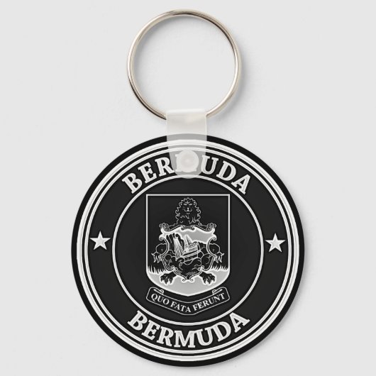 Bermuda Round Emblem Sleutelhanger (Voorkant)