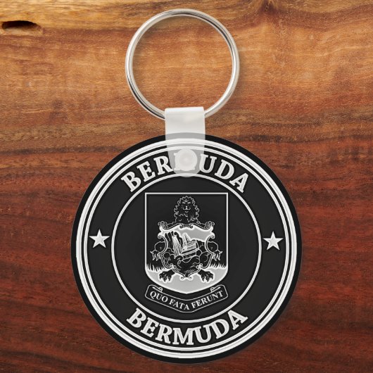 Bermuda Round Emblem Sleutelhanger (Voorkant)