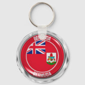 Bermuda Round Emblem Sleutelhanger (Voorkant)