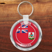 Bermuda Round Emblem Sleutelhanger (Voorkant)
