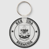 Bermuda Round Emblem Sleutelhanger (Voorkant)