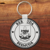Bermuda Round Emblem Sleutelhanger (Voorkant)