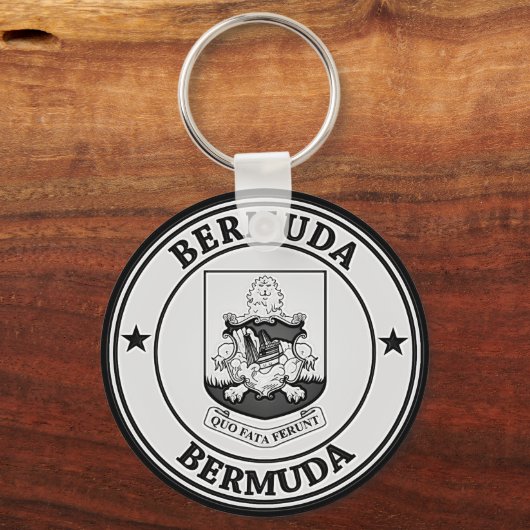Bermuda Round Emblem Sleutelhanger (Voorkant)