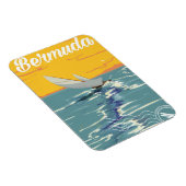 Bermuda Sailing vintage-poster Magneet (Rechterzijde)