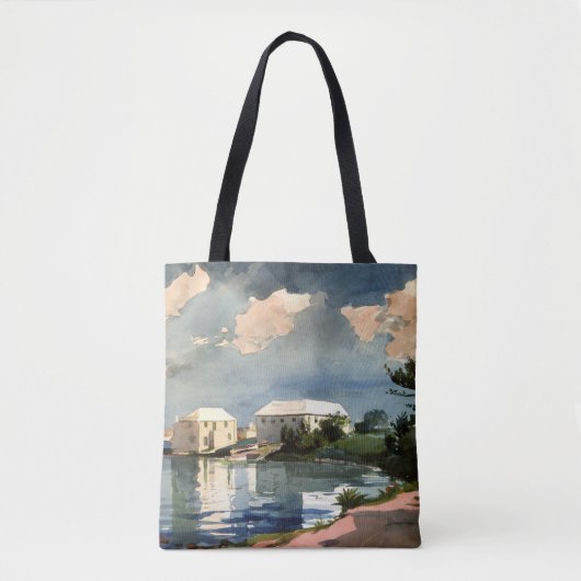 Bermuda, Salt Kettle artwork, Tote Bag (Voorkant)