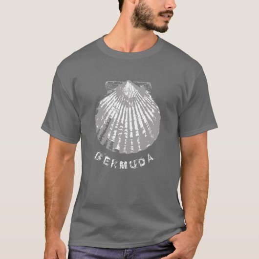 Bermuda seashell in nood t-shirt (Voorkant)