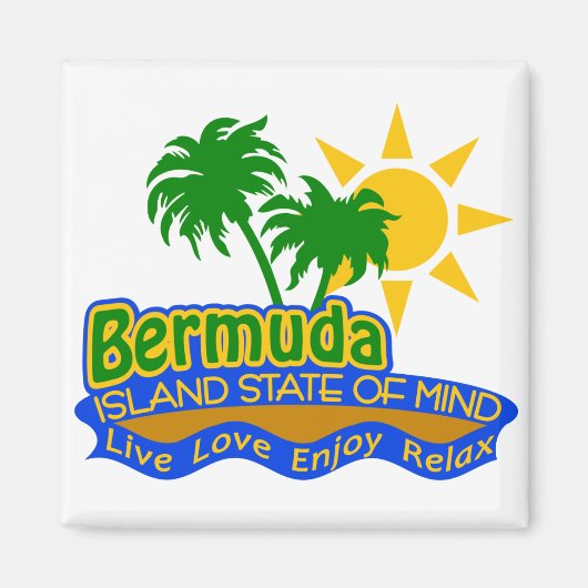 Bermuda State of Mind magneet (Voorkant)