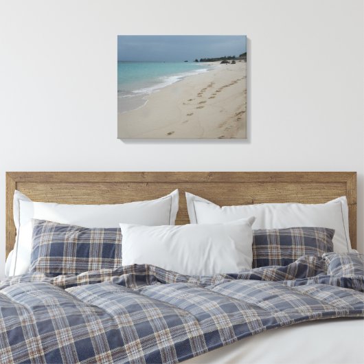 Bermuda strand canvas afdruk (Insitu (Slaapkamer))