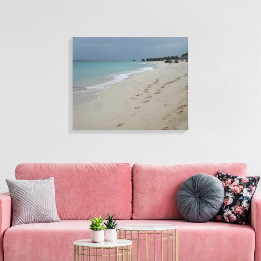 Bermuda strand canvas afdruk (Insitu (Woonkamer))