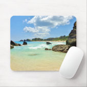 Bermuda strand, kustfoto kunst, zeegezicht, muismat (Met muis)