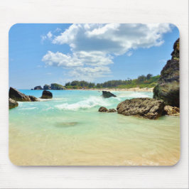 Bermuda strand, kustfoto kunst, zeegezicht, muismat