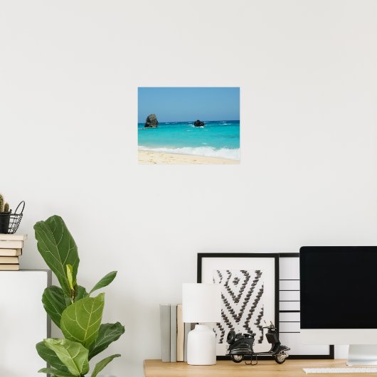 Bermuda Strand Poster (Thuiskantoor)