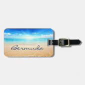 Bermuda strandzonnescherm bagagelabel (Voorkant horizontaal)