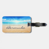 Bermuda strandzonnescherm bagagelabel (Achterkant horizontaal)