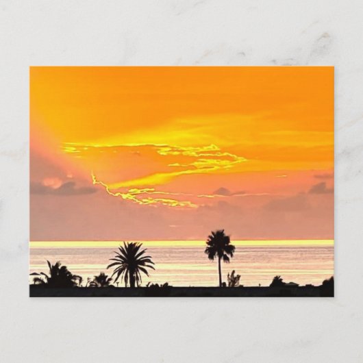 Bermuda Sunset Briefkaart (Voorkant)