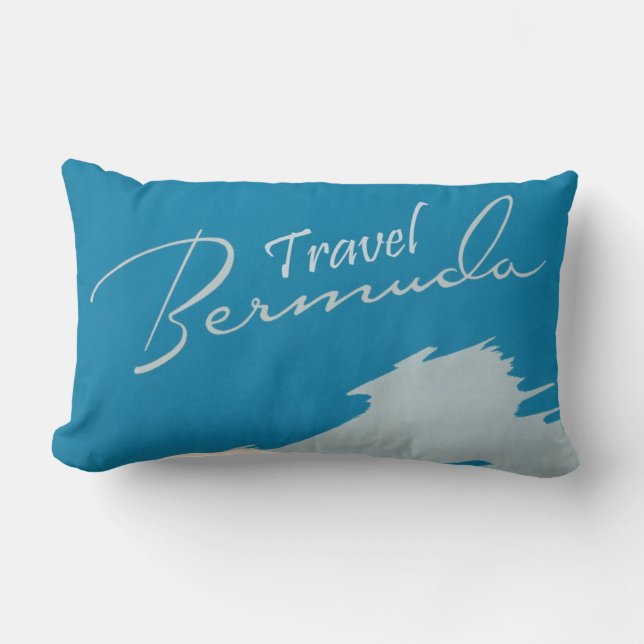 Bermuda Travel Art Ilustratie Kussen (Voorkant)