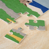 Bermuda Travel Art Ilustratie Legpuzzel (Zijkant)