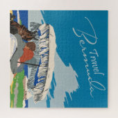 Bermuda Travel Art Ilustratie Legpuzzel (Horizontaal)