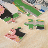  Bermuda Travel Art Ilustratie Legpuzzel (Zijkant)