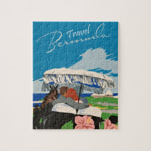  Bermuda Travel Art Ilustratie Legpuzzel
