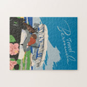  Bermuda Travel Art Ilustratie Legpuzzel (Horizontaal)