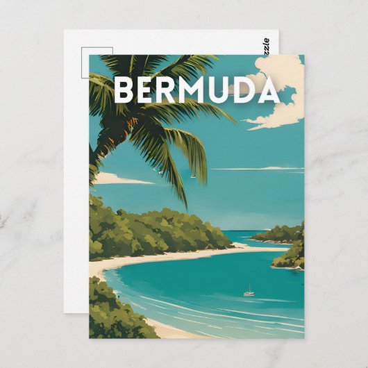 Bermuda Travel Briefkaart (Voorkant / Achterkant)