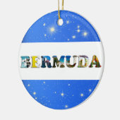 Bermuda Travel Photos Tropisch blauw kerstfeest Keramisch Ornament (Links)